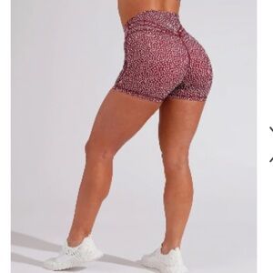 Buffbunny Collection Shorts | Buffbunny Red Bossy Print Rosa Short | Size: XXS